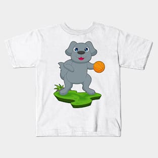 Dog Basketball player Basketball Sports Kids T-Shirt